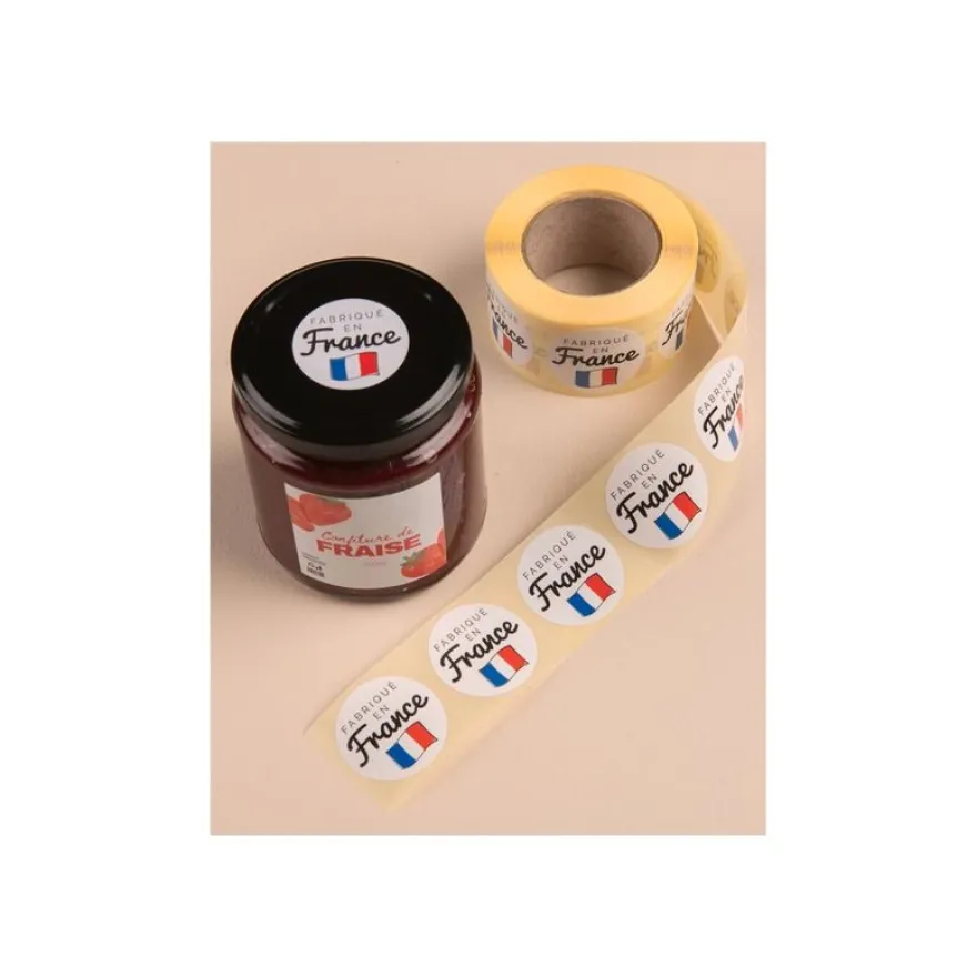 Avery - 500 Etiquettes Fabriqué en France - Adhésif décoratif - rond - 35 mm diametre - papier