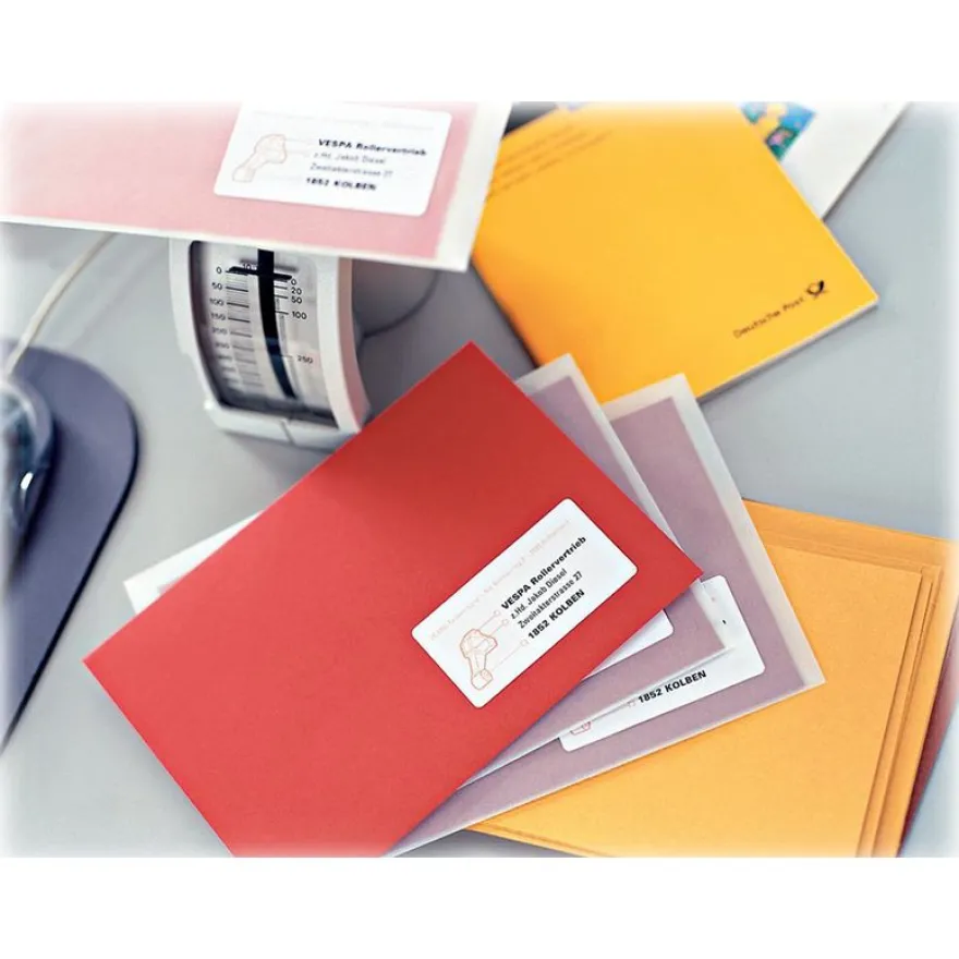 Avery - 6500 Mini Étiquettes adresse blanches - 38,1 x 21,2 mm - Impression laser - réf L7651-100