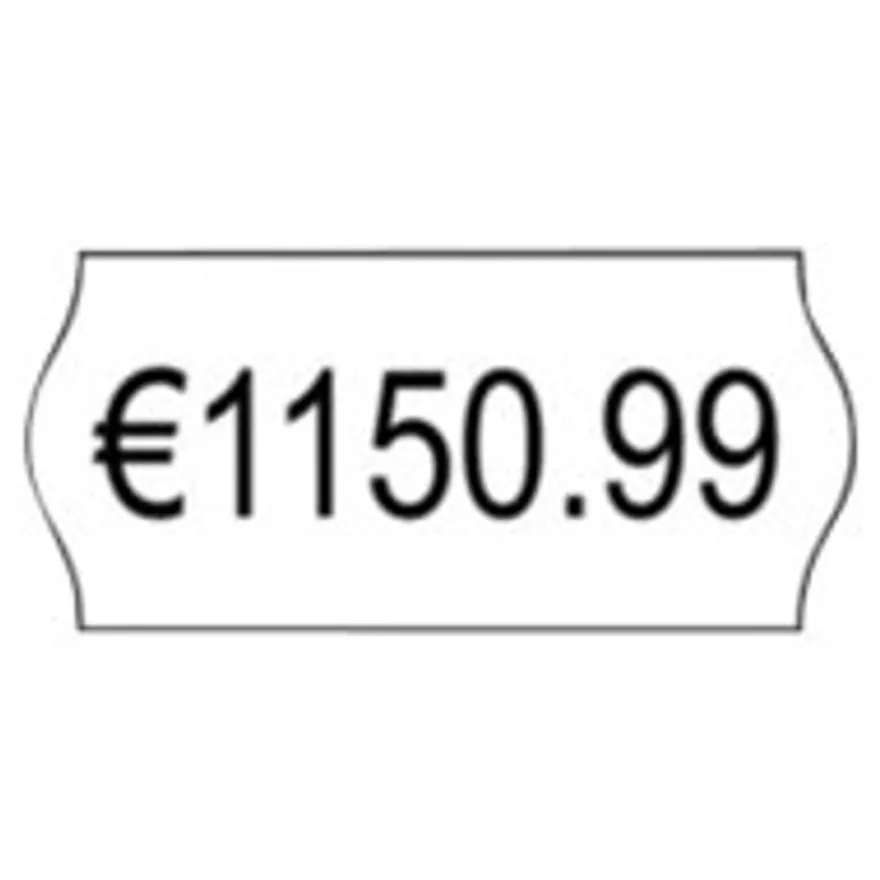Avery - 10 rouleaux de 1500 étiquettes amovibles pour étiqueteuse 1 ligne - 26 x 12 mm - Blanc