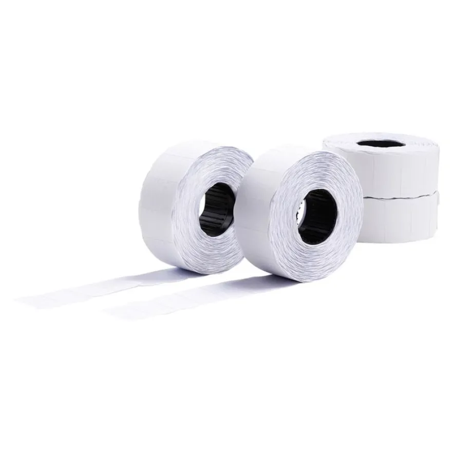 Avery - 10 rouleaux de 1200 étiquettes pour étiqueteuse 2 lignes - 16 x 26 mm - Blanc