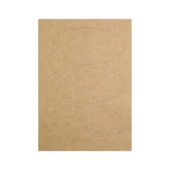 Avery - 18 Étiquettes adhésives ovales kraft - 41 x 89 mm