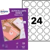 Avery - 120 Étiquettes adhésives rondes blanc mat - diamètre 40 mm - réf C9422M