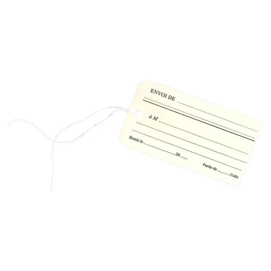 Avery - 10 Étiquettes américaines "envoi de" avec ficelle - 120 x 66 mm - réf 75-129
