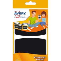 Avery - 10 Étiquettes ardoise noire - 95 x 63 mm