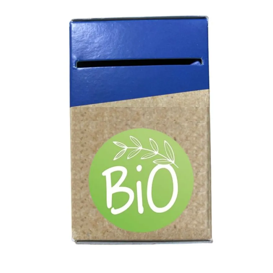 Avery - 500 étiquettes Bio Rondes Autocollantes en rouleau - Ø 35 mm - Bio - 1 rouleau de 500 Stickers pour entrepreneurs, smallbusiness, DIY, scrapbooking.