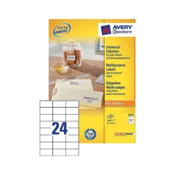 Avery - 2400 Étiquettes multi-usages blanches - 70 x 37 mm - réf 3474-100
