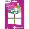 Avery - 16 Étiquettes ultra résistantes couleurs assorties - 44 x 64 mm