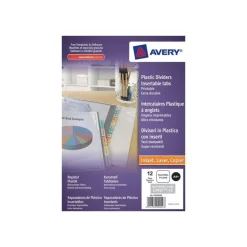 Avery - Intercalaire personnalisable 12 positions - A4 Maxi - polypropylène