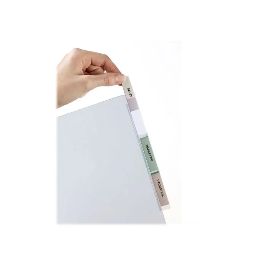 Avery - Intercalaire personnalisable 12 positions - A4 Maxi - polypropylène