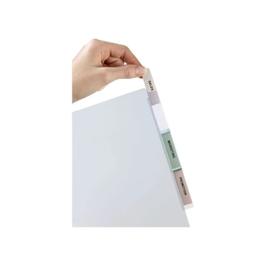 Avery - Intercalaire personnalisable 12 positions - A4 Maxi - polypropylène résistant