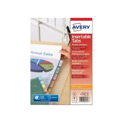 Avery - Pochette intercalaire 6 positions - A4 Maxi - polypropylène