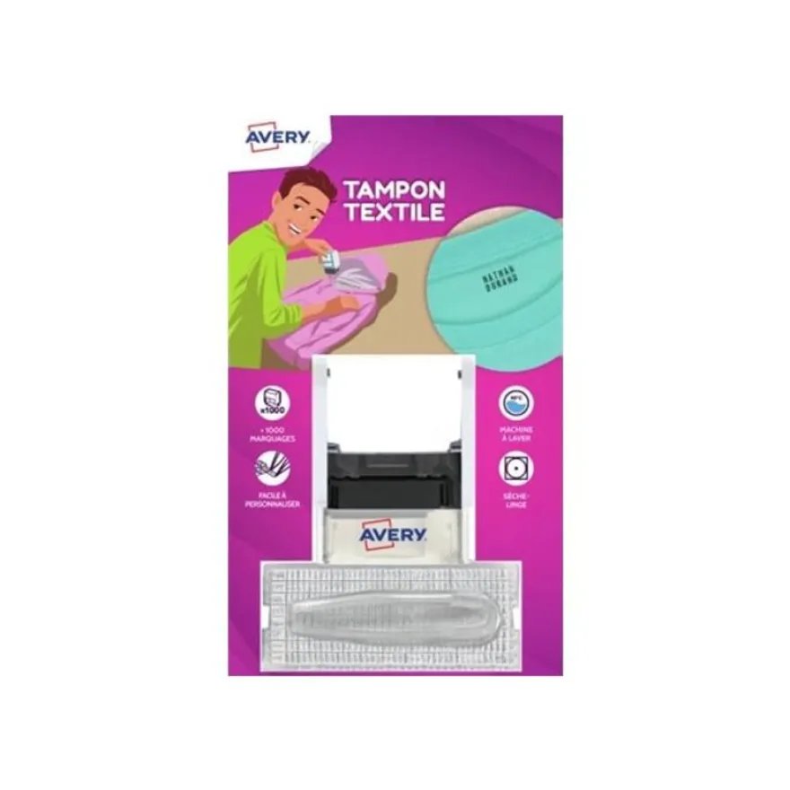 Avery - Tampon textile - encre noire
