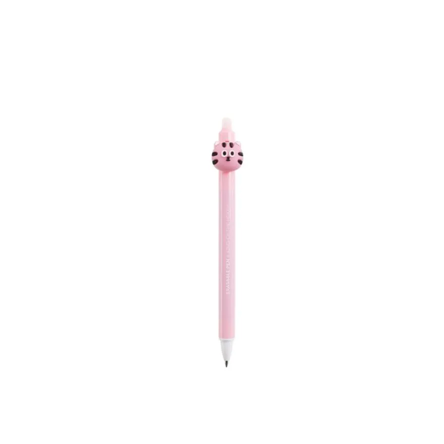 Back 2 Fun - Stylo rigolo à tête de tigre : effaçable - original et parfait pour l’école