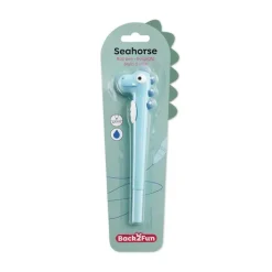 Back2Fun - Stylo fantaisie pour enfants en forme d'hippocampe bleu qui donne envie d’écrire