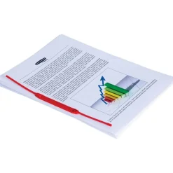 Bankers Box - 100 clips pour archives - rouge - Fellowes