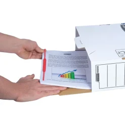 Bankers Box - 100 clips pour archives - rouge - Fellowes