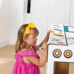 Bankers Box - Bus en carton ondulé à colorier