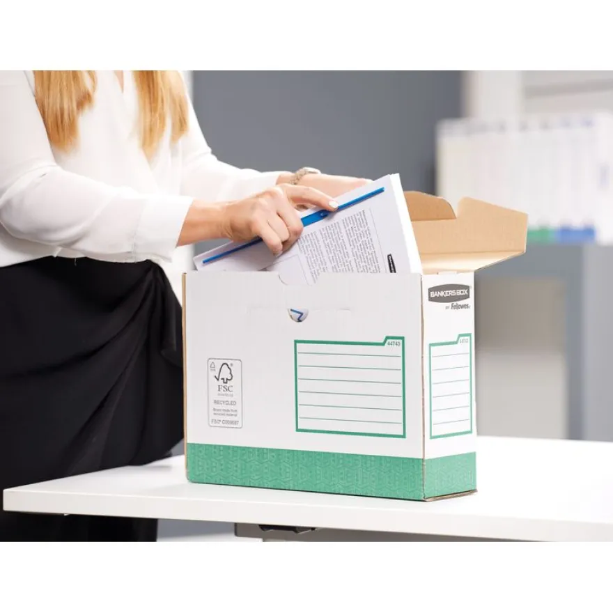 Bankers Box Heavy Duty A4+ - 8 boîtes archives - dos 10 cm - couleurs assorties - Fellowes