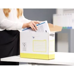 Bankers Box Heavy Duty A4+ - 8 boîtes archives - dos 10 cm - couleurs assorties - Fellowes