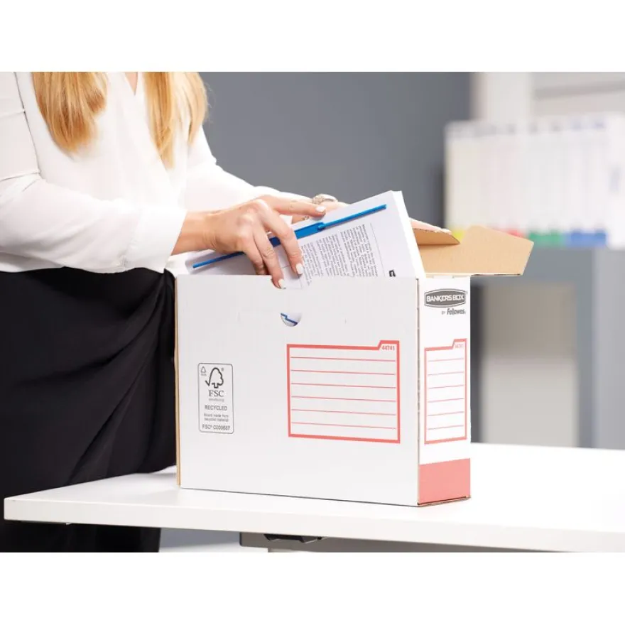 Bankers Box Heavy Duty A4+ - 8 boîtes archives - dos 10 cm - couleurs assorties - Fellowes
