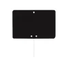 Bequet - 10 Étiquettes ardoise noires avec pique inox - 15 x 10 cm