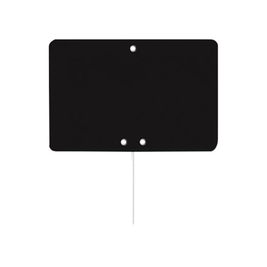Bequet - 10 Étiquettes ardoise noires avec pique inox - 15 x 10 cm