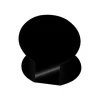 Bequet - 10 Étiquettes "ovaline" pied plié à chaud - noir - 7 x 5 cm