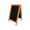 Bequet - Chevalet de trottoir ardoise "Carnaval" - cadre bois lazuré - 115 x 65 cm