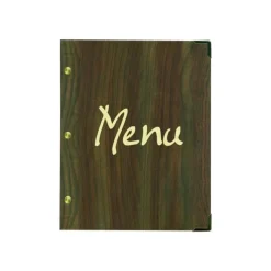 Bequet - Protège-menu "Authentic" - faux bois - 24,5 x 31,5 cm