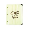 Bequet Authentic - Carte des vins rechargeable - 15 x 21,5 cm - imitation bois