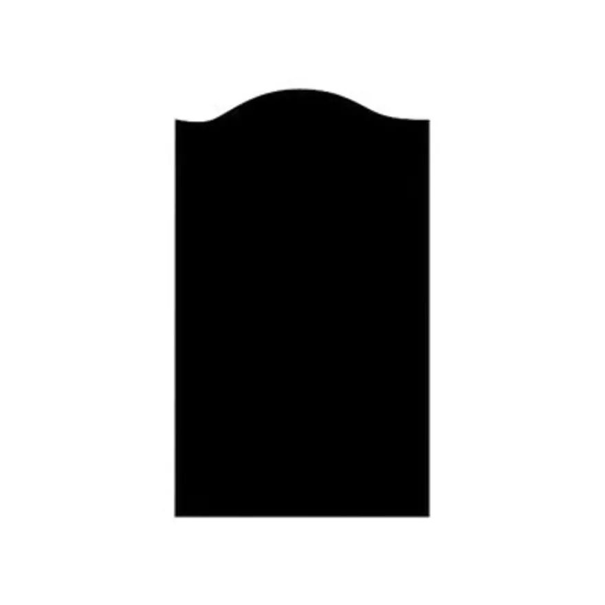 Bequet Pano - Tableau ardoise noire - 60 x 100 cm - découpe fronton noir