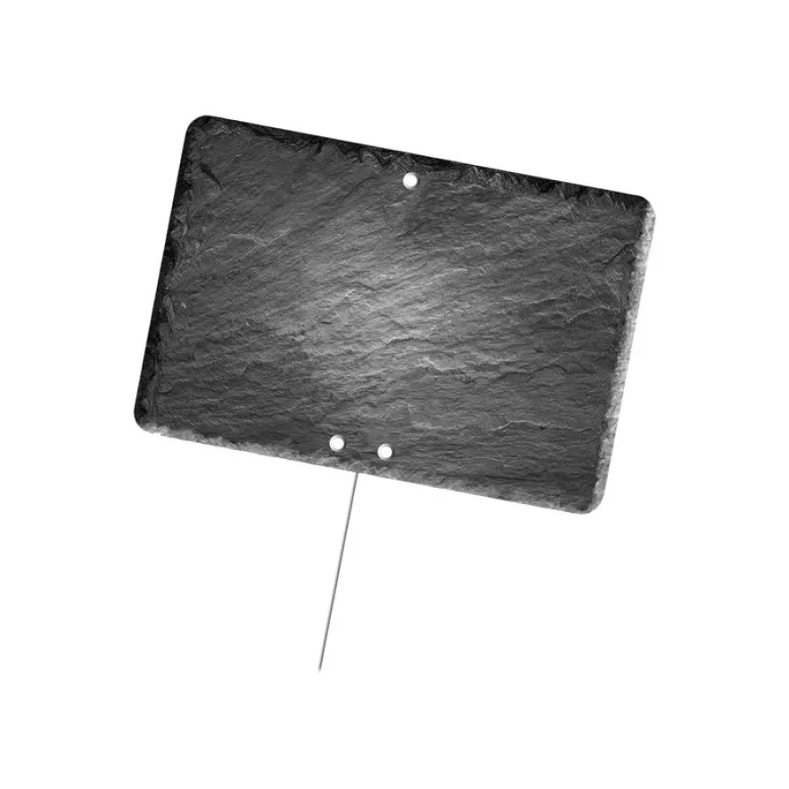 Bequet Schiste - 10 Étiquettes ardoise - 8 x 6 cm - sans attache