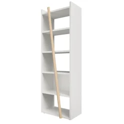 Bibliothèque ITALIC - Blanc/Chêne