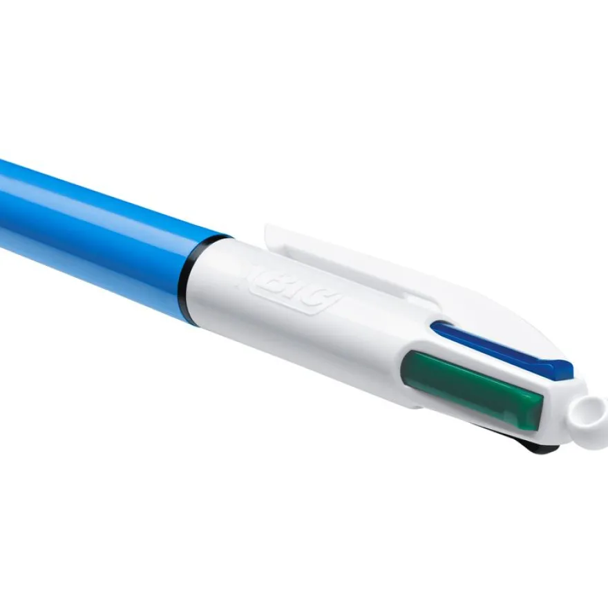 BIC 4 Couleurs - 12 Stylos à bille 4 couleurs - 1 mm