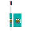 BIC 4 Couleurs - Stylo à bille 4 couleurs Minions 2 - 1 mm - pointe moyenne Bic