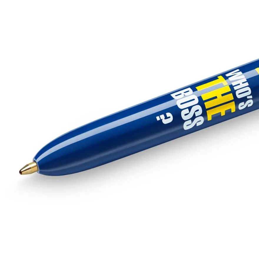 BIC 4 Couleurs - Stylo à bille 4 couleurs - 1 mm - « Who’s The Boss »