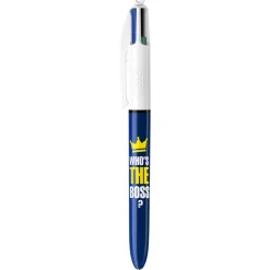 BIC 4 Couleurs - Stylo à bille 4 couleurs - 1 mm - « Who’s The Boss »