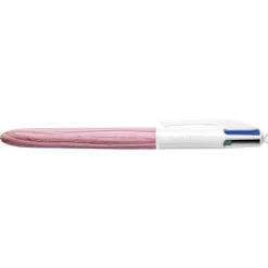 BIC 4 Couleurs Bois - Stylo à bille 4 couleurs effet bois - disponible dans différentes couleurs