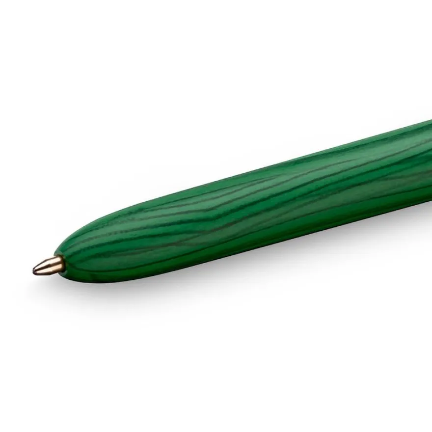 BIC 4 Couleurs Bois - Stylo à bille 4 couleurs effet bois - disponible dans différentes couleurs