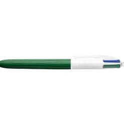 BIC 4 Couleurs Bois - Stylo à bille 4 couleurs effet bois - disponible dans différentes couleurs
