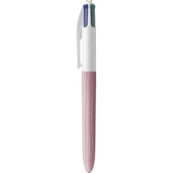 BIC 4 Couleurs Bois - Stylo à bille 4 couleurs effet bois - disponible dans différentes couleurs