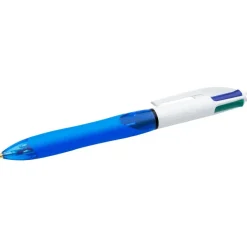 BIC 4 Couleurs Grip - Stylo à bille 4 couleurs - noir, rouge, bleu, vert - rétractable