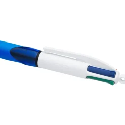 BIC 4 Couleurs Grip - Stylo à bille 4 couleurs - noir, rouge, bleu, vert - rétractable