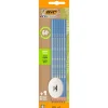 BIC - Lot de 6 Crayons HB Evolution Triangle avec Gomme