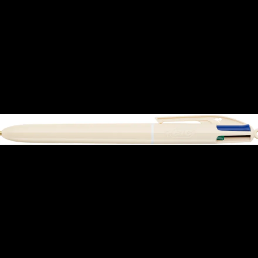 BIC - Stylo Bille 4 Couleurs Mineral Beige - Pointe 1 mm