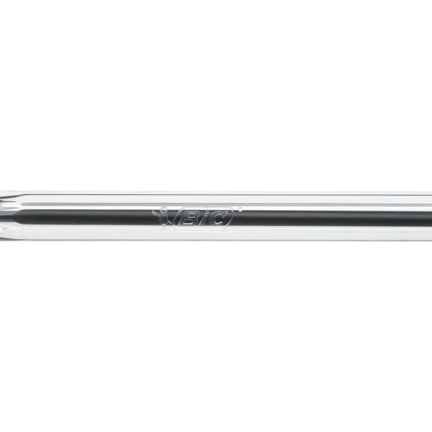 BIC Cristal - 50 Stylos à bille - noir - 1 mm - pointe moyenne