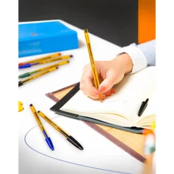 BIC Cristal Fine - 50 Stylos à bille - bleu