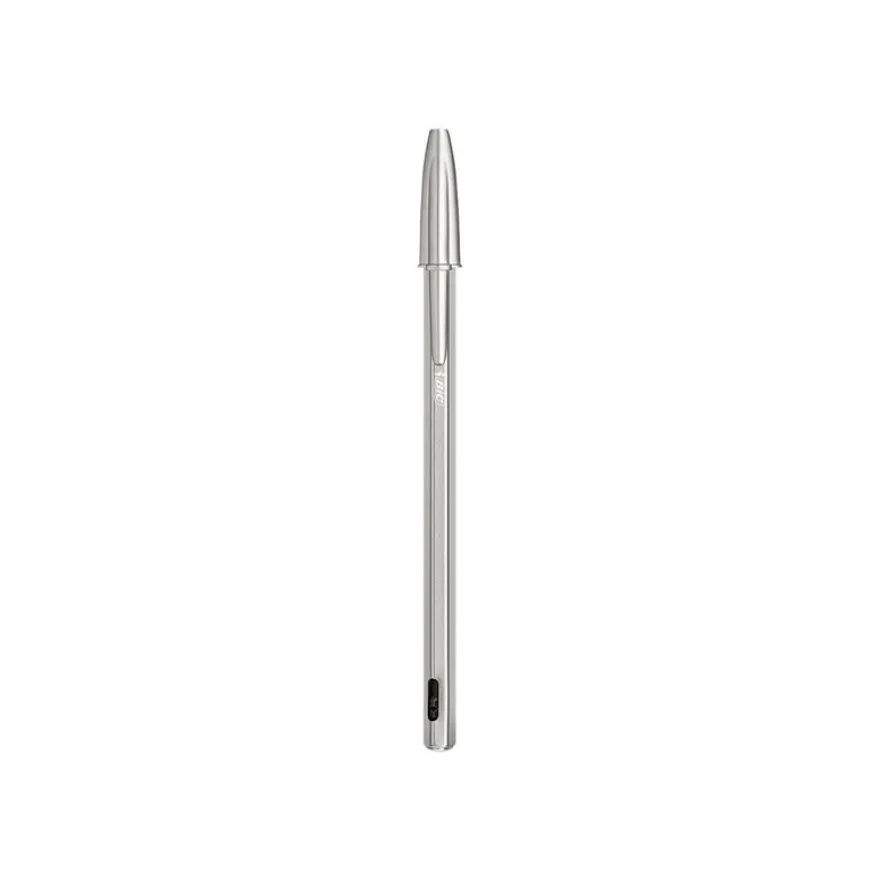 BIC Cristal Re'New - Stylo à bille noir + 2 recharges