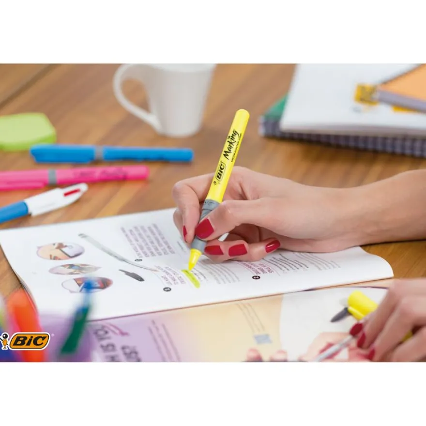 BIC Highlighter - Pack de 5 surligneurs - couleurs assorties