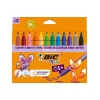 BIC KiDS - Marqueur - couleurs assorties - encre à l'eau - jumbo (pack de 12)